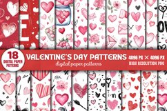 Valentines Day Patterns Bundle PNG Product Image 1