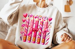 Pencils Valentines Day PNG, Teacher Valentines PNG, Xoxo Png Product Image 2