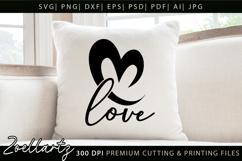 Valentine's Day SVG PNG EPS DXF Love Heart SVG for Cricut Product Image 1