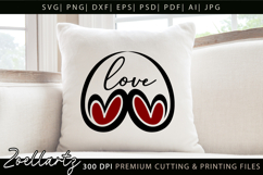 Valentine's Day SVG PNG EPS DXF Love Heart SVG for Cricut Product Image 1