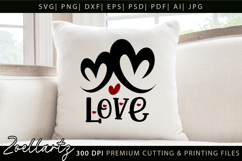 Valentine's Day SVG PNG EPS DXF Love Heart SVG for Cricut Product Image 1