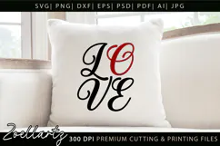 Valentine's Day SVG Love Hearts Couple T-shirt Mug Designs Product Image 1