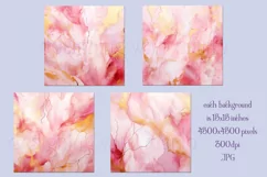 Valentine's Day, Pink & Gold Watercolor Backgrounds, s2 Product Image 2
