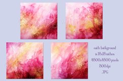 Valentine&#039;s Day, Pink &amp; Gold Watercolor Backgrounds, s21 Product Image 2