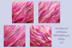Valentine's Day, Pink & Gold Watercolor Backgrounds, s3 Product Image 2