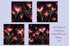 Valentine&#039;s Day, Pink &amp; Gold Watercolor Backgrounds, s4 Product Image 2
