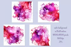 Valentine's Day, Pink Purple Red Watercolor Backgrounds, s1 Product Image 2