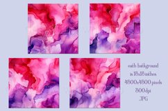 Valentine&#039;s Day, Pink Purple Red Watercolor Backgrounds, s4 Product Image 2
