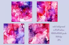 Valentine's Day, Pink Purple Red Watercolor Backgrounds, s5 Product Image 2