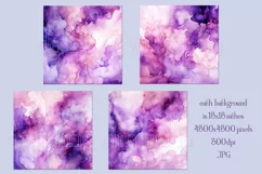 Valentine's Day, Pink & Purple Watercolor Backgrounds, s6 Product Image 2