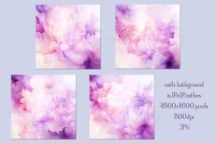 Valentine's Day, Pink & Purple Watercolor Backgrounds, s7 Product Image 2