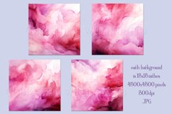 Valentine&#039;s Day, Pink Graidents Watercolor Backgrounds, s2 Product Image 2