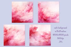 Valentine&#039;s Day, Pink Graidents Watercolor Backgrounds, s4 Product Image 2