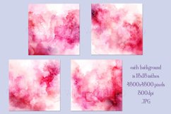 Valentine&#039;s Day, Pink Graidents Watercolor Backgrounds, s5 Product Image 2