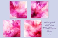 Valentine&#039;s Day, Pink Graidents Watercolor Backgrounds, s8 Product Image 2