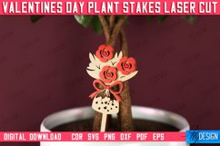 Valentine&#039;s Day Plant Stakes | Indoor Flowers Decoration|CNC Product Image 1