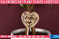 Valentine&#039;s Day Plant Stakes | Indoor Flowers Decoration|CNC Product Image 1