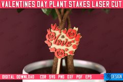 Valentine&#039;s Day Plant Stakes | Indoor Flowers Decoration|CNC Product Image 1
