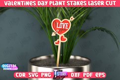 Valentine&#039;s Day Plant Stakes | Indoor Flowers Decoration|CNC Product Image 1