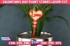 Valentine&#039;s Day Plant Stakes | Indoor Flowers Decoration|CNC Product Image 1