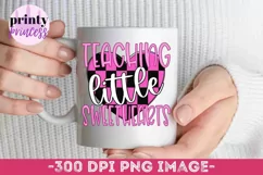 Teacher Valentine png, Valentine's Day Sublimation Design Product Image 5