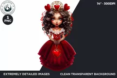 Valentine's day Sublimation - Queen of Heart Clipart Product Image 2