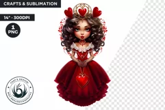 Valentine's day Sublimation - Queen of Heart Clipart Product Image 1