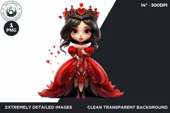 Valentine's day Sublimation - Queen of Heart Clipart Product Image 2