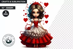 Valentine's day Sublimation - Queen of Heart Clipart Product Image 1