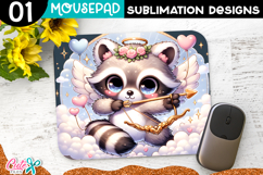  Raccoon  Mouse pad Sublimation Design