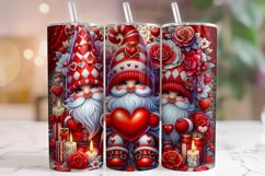 Valentine&#039;s Day Gnomes Tumbler Wrap, Valentine Gnome Tumbler Product Image 1