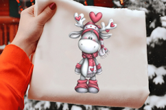 Valentines Day Reindeer Clipart Sublimation Product Image 2