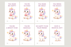 Valentine Classroom Cards Unicorn, card for girl Product Image 4