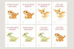 Valentine Classroom Dino Cards, valentine classroom cards Product Image 4