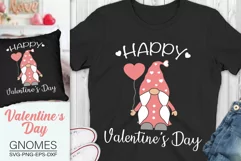 Happy Valentine's Day Svg, Love Gnome Svg Product Image 1