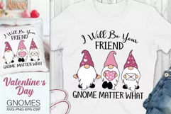 Valentine's Gnome, I Will Be Your Friend Gnome Matter What Product Image 1