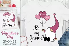 Valentine's Gnome Svg, Be My Gnome Svg, Love Gnome Svg Product Image 1