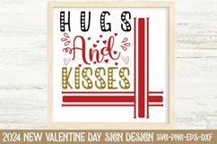 Hugs and kisses SVG, Valentine Shirts svg Product Image 1