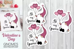 Valentine's Gnome Svg, Be My Gnome Svg, Love Gnome Svg Product Image 5