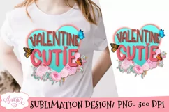 Valentines sublimation design, Valentine cutie PNG Product Image 1