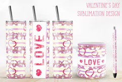 valentines day sublimation design with love and heart