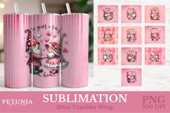 valentines day sublimation designs being used as 20oz sublimation tumbler wrap print