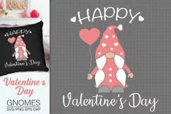 Happy Valentine's Day Svg, Love Gnome Svg Product Image 2