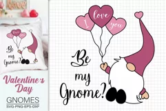 Valentine's Gnome Svg, Be My Gnome Svg, Love Gnome Svg Product Image 3