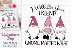 Valentine's Gnome, I Will Be Your Friend Gnome Matter What Product Image 4