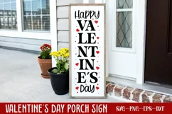 Happy valentines day SVG, Valentine's Day Porch SVG Product Image 1
