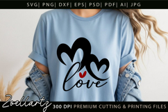 Valentine's Day SVG PNG EPS DXF Love Heart SVG for Cricut Product Image 2