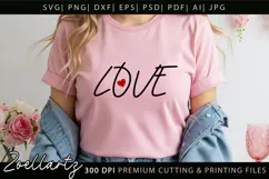 Valentine's Day SVG PNG EPS DXF Love Heart SVG for Cricut Product Image 2