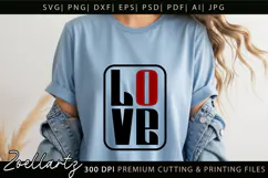 Valentine's Day SVG Love Hearts Couple T-shirt Mug Designs Product Image 3
