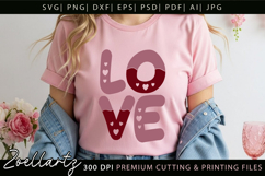 Valentine's Day SVG Cut Files Love Heart T-shirt Mug Pillows Product Image 3